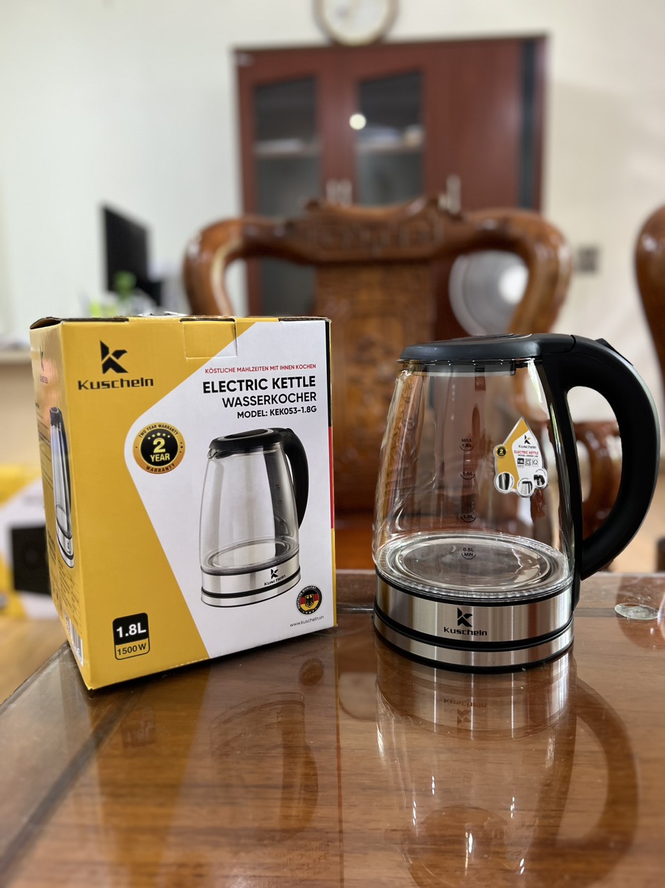 Ấm siêu tốc Kuschein 1.8L