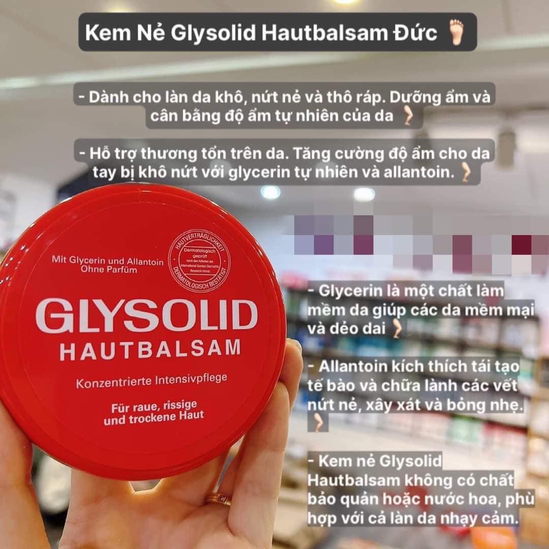 Kem dưỡng da trị nứt nẻ gót á sừng Glysolid Đức