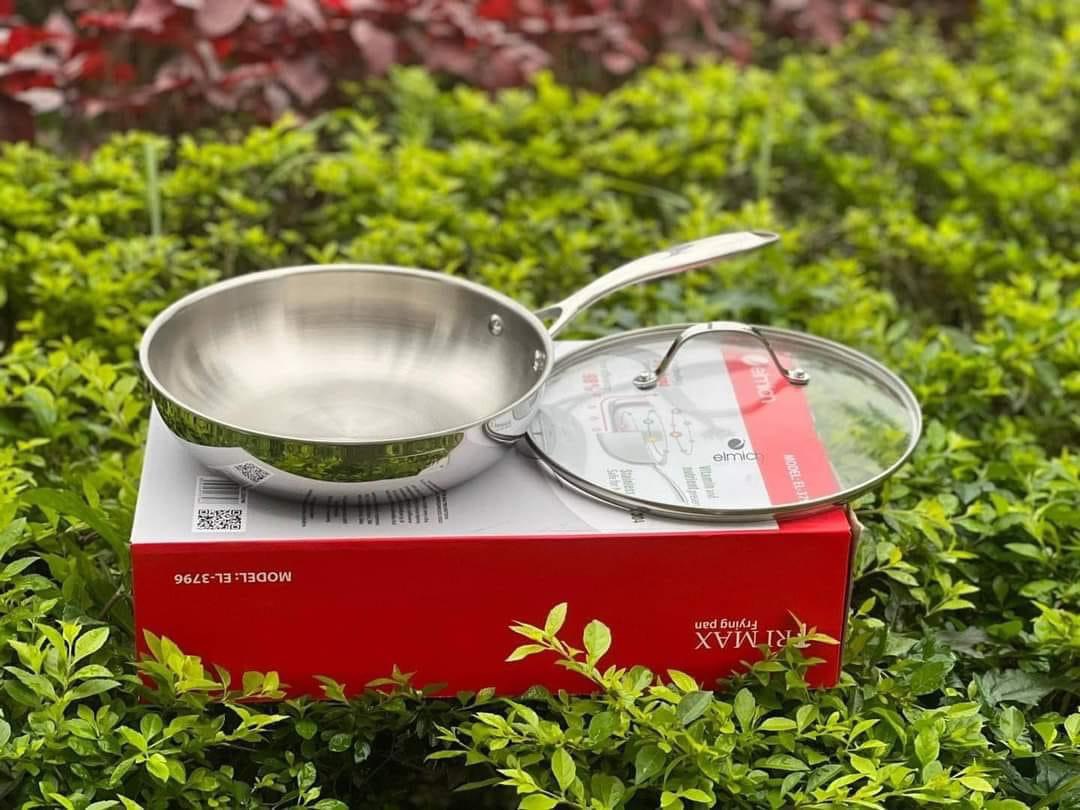 Chảo xào inox Trimax 1 quai đáy liền nguyên khối 26cm