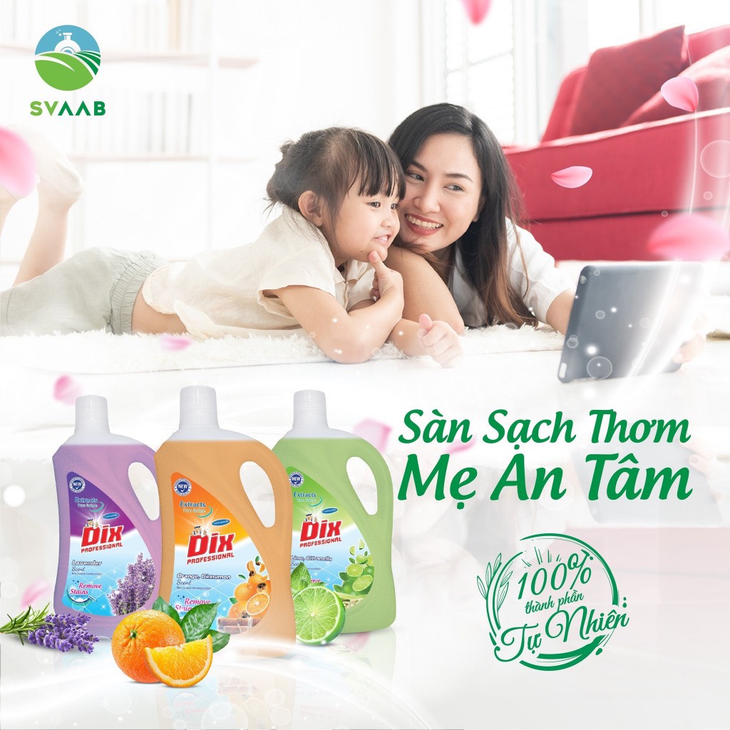 Nước lau sàn DIX can 2L