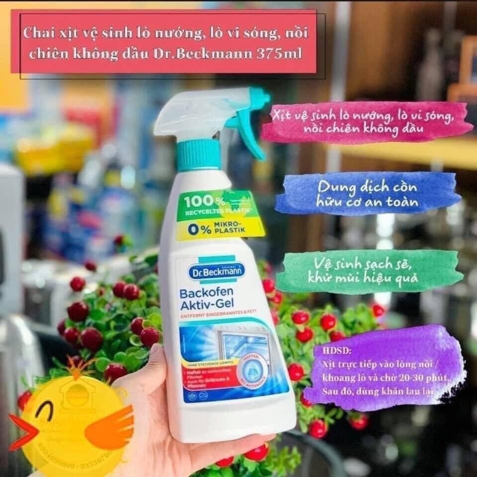Dung dịch vệ sinh Lò nướng và Nồi chiên ko dầu Dr.Beckmann Đức