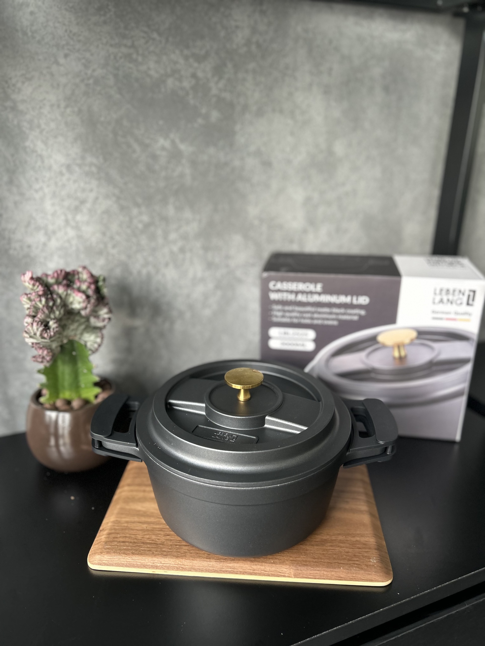 Nồi Nhôm Đúc cao cấp Lebenlang 20cm