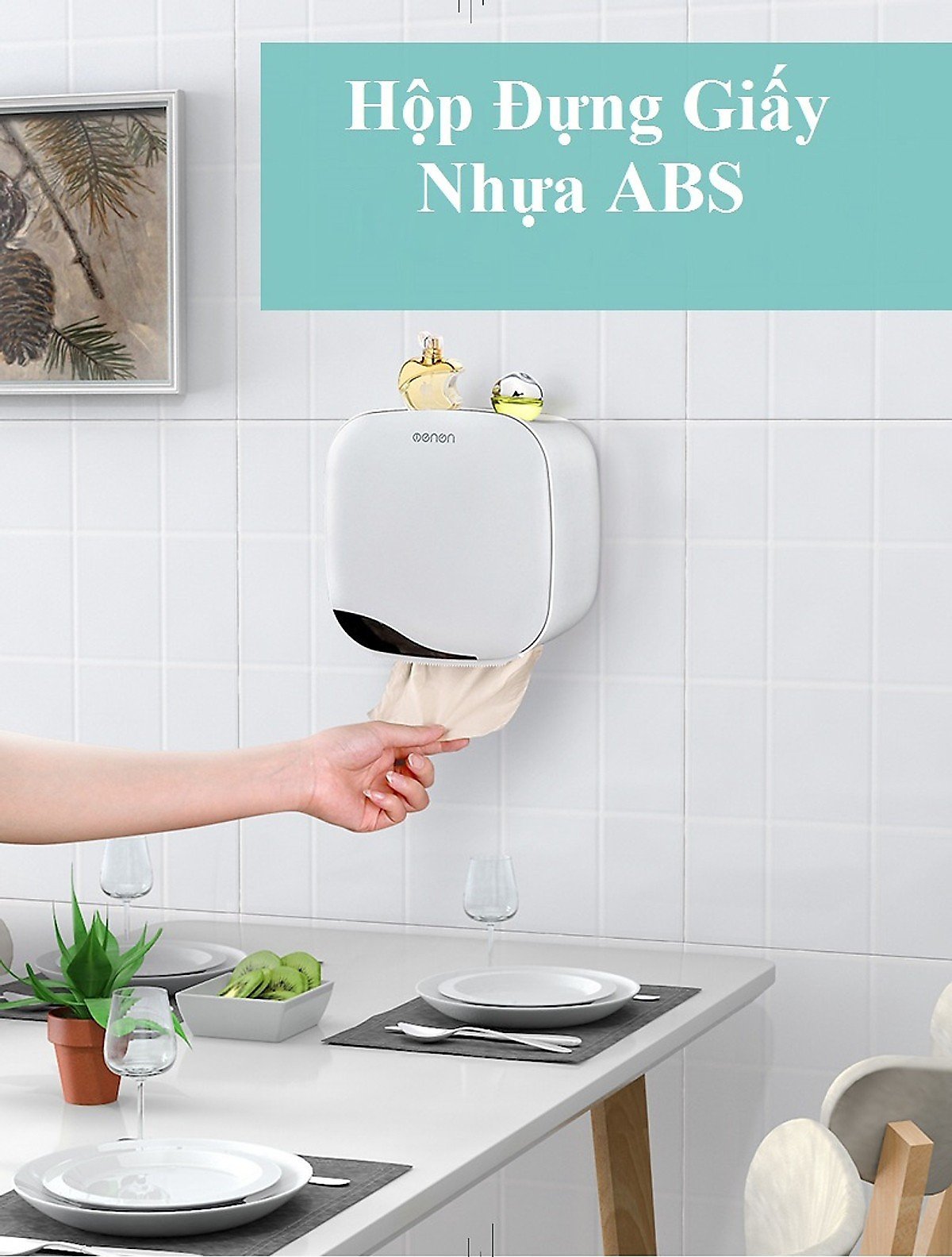 Hộp đựng giấy vệ sinh Ecoco 2 tầng E1804