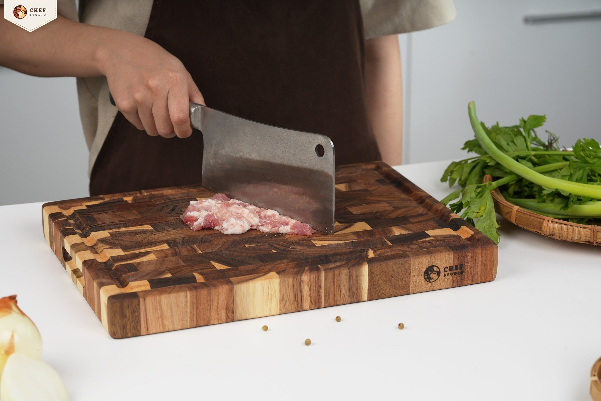 Thớt kẻ ô Chef Studio Kích thước 20 x 30x 2,5cm