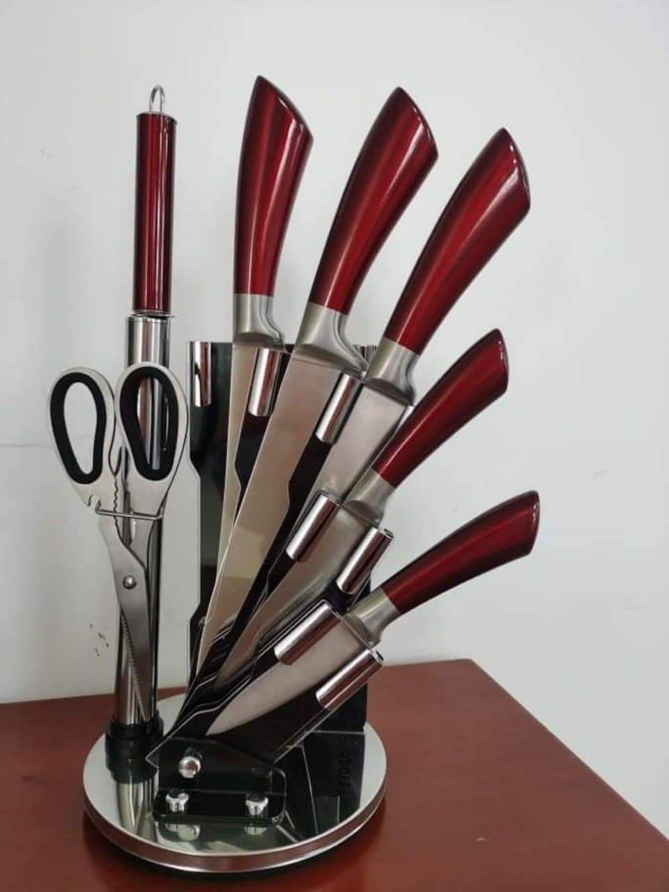 Bộ dao 8 món Arber SCR14.9 NEW (Cán đỏ)