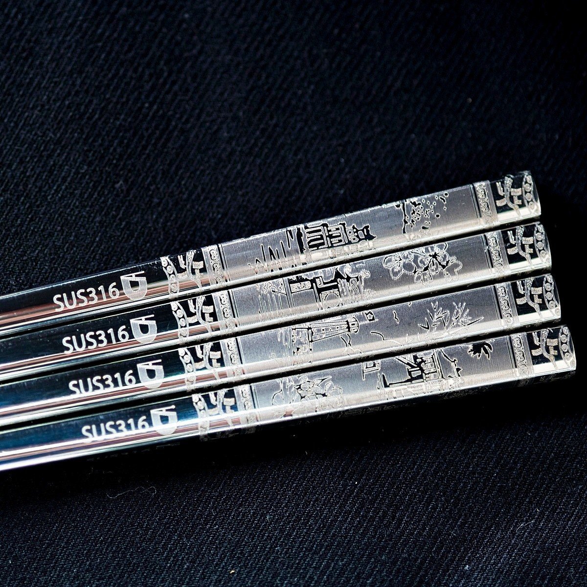 Sét 10 đôi đũa inox Dandihome