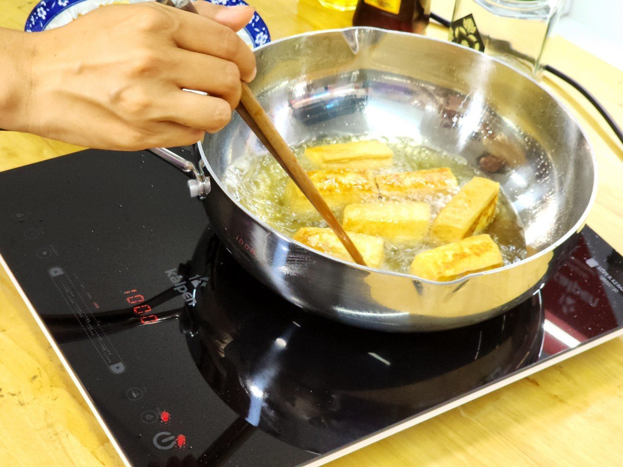 Chảo inox đúc liền khối có miệng rót Kalpen Zenger 20cm/24cm/26cm/28cm