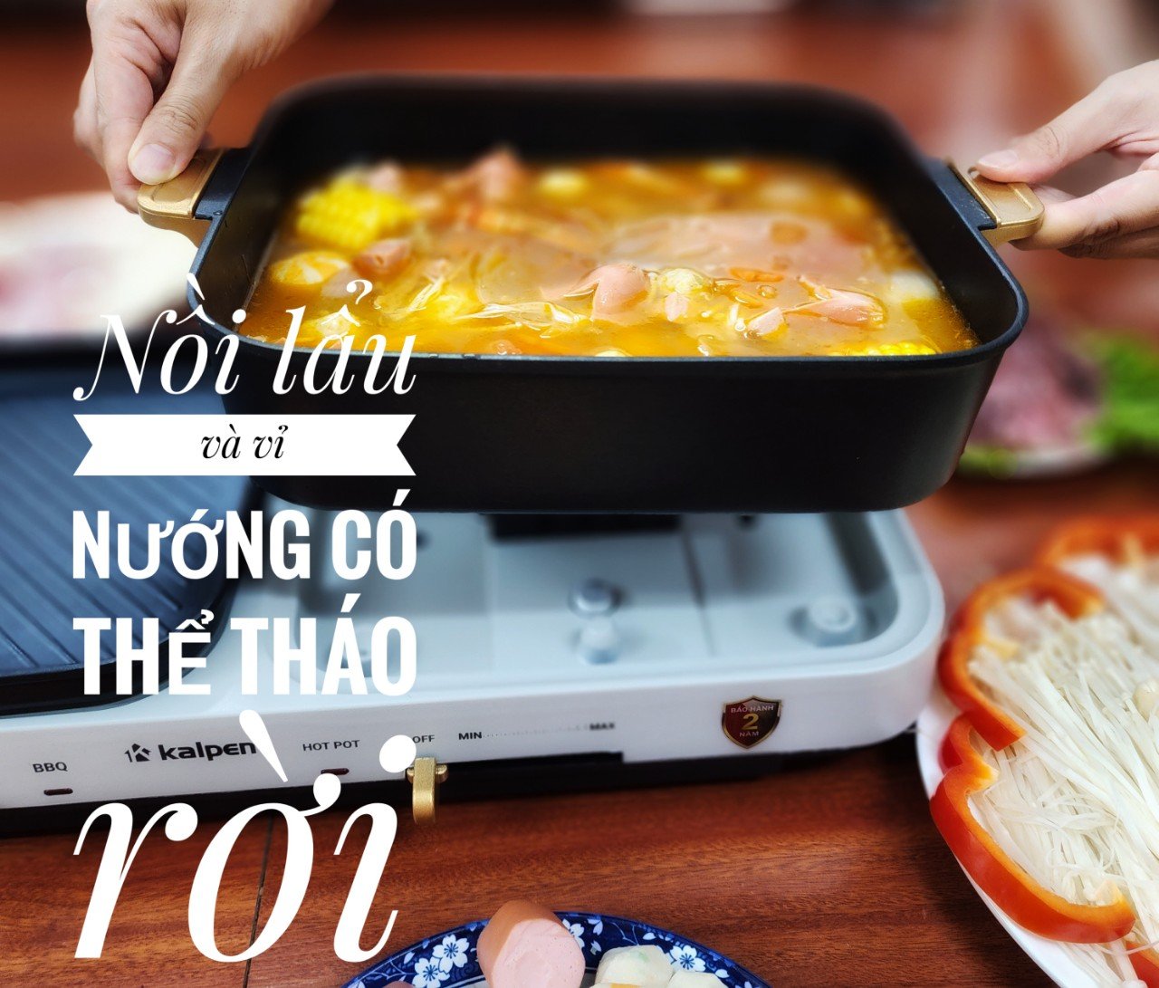 Bếp nướng lẩu đa năng Kalpen PP99 2200W