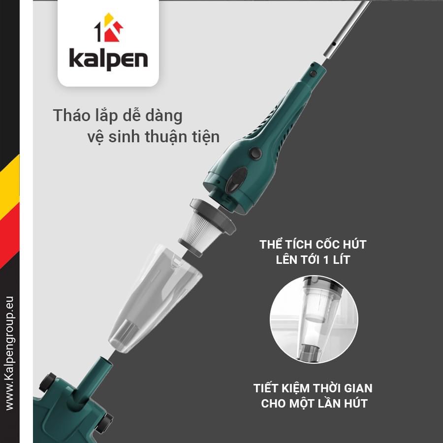 Máy hút bụi cầm tay đa năng Kalpen cắm điện, dây dài 5m