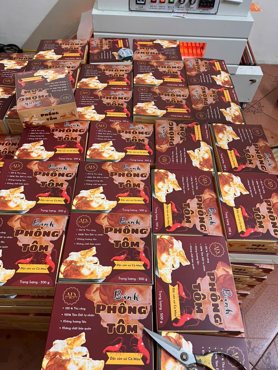 Phồng tôm Cà Mau hộp 500gr