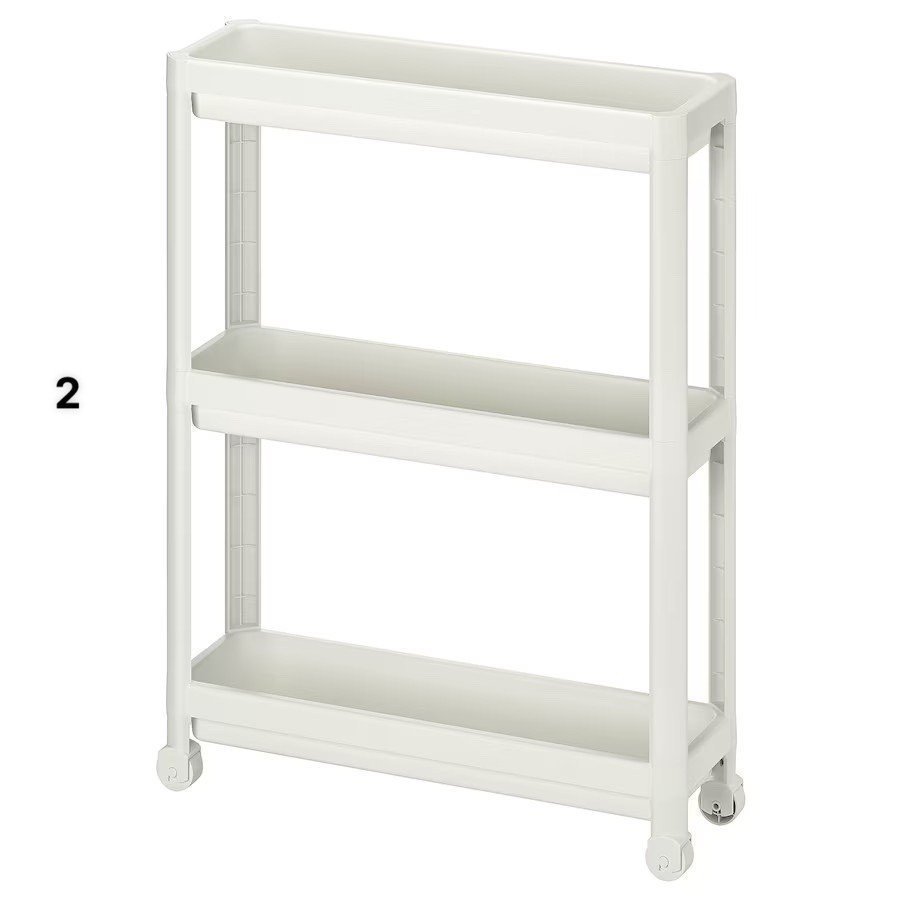 KỆ ĐỂ ĐỒ 3 TẦNG CÓ BÁNH XE ĐẨY VESKEN – HÀNG IKEA