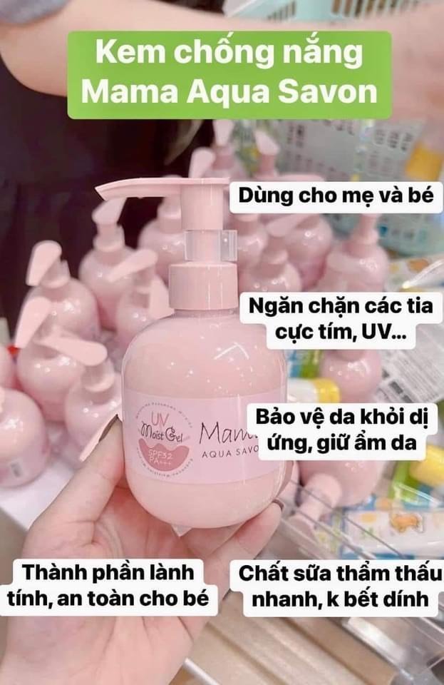 Kem chống nắng Mama Aqua Savon Nhật Bản SPF32