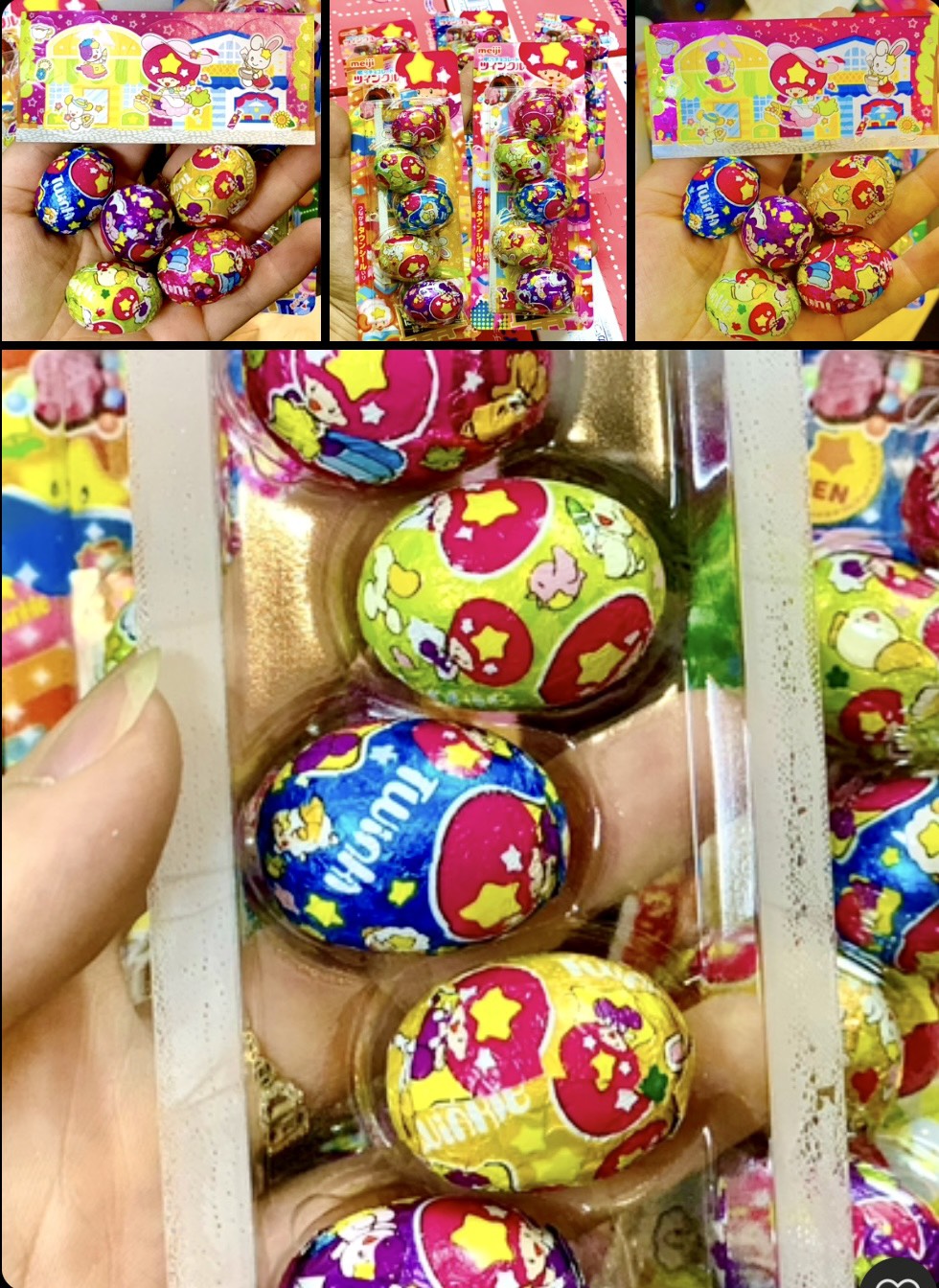 KẸO SOCOLA TRỨNG Meji Nhật khay 5 viên