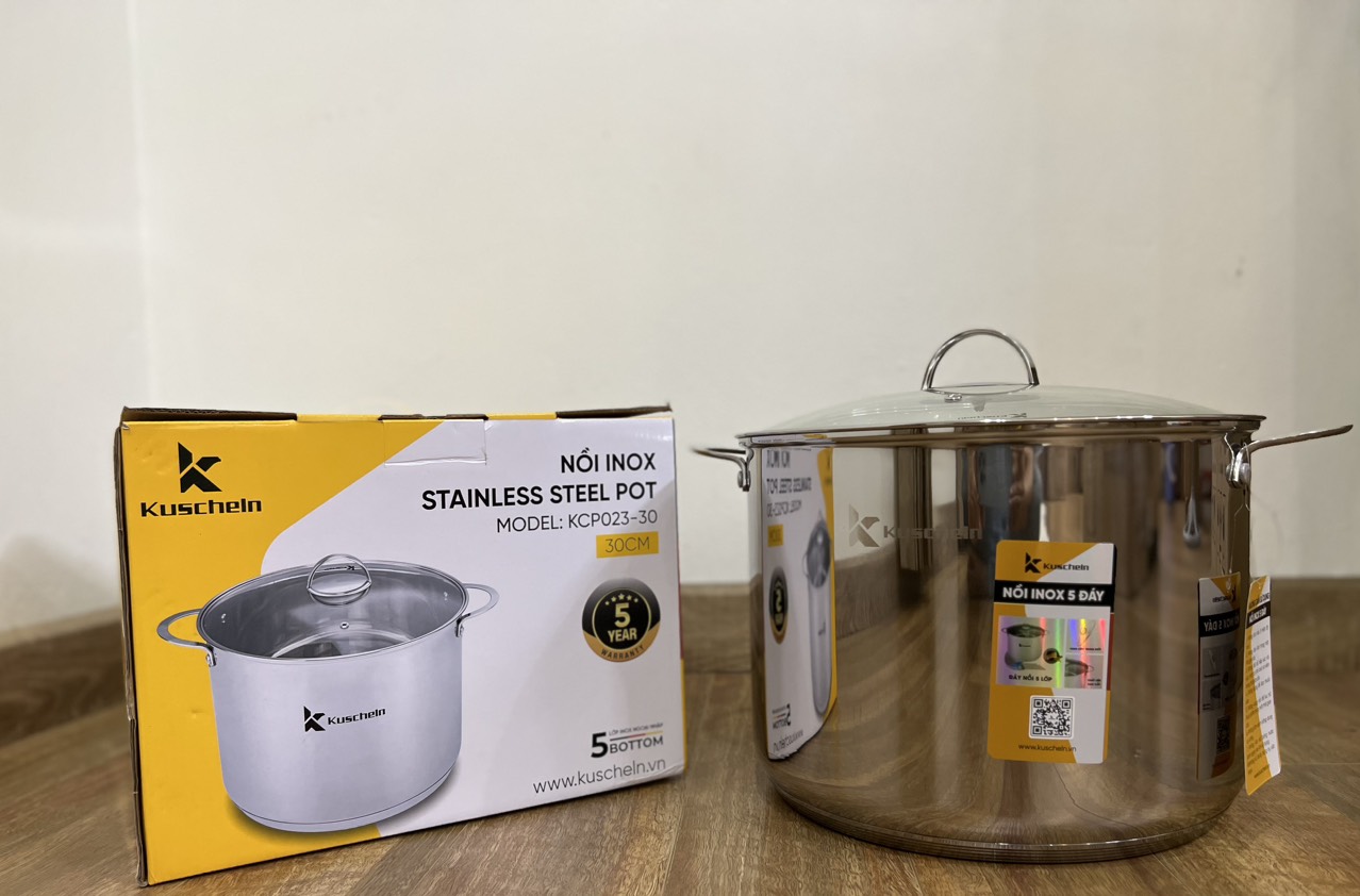 Nồi luộc gà inox 5 đáy Kuscheln KCP023-30 Kalpen