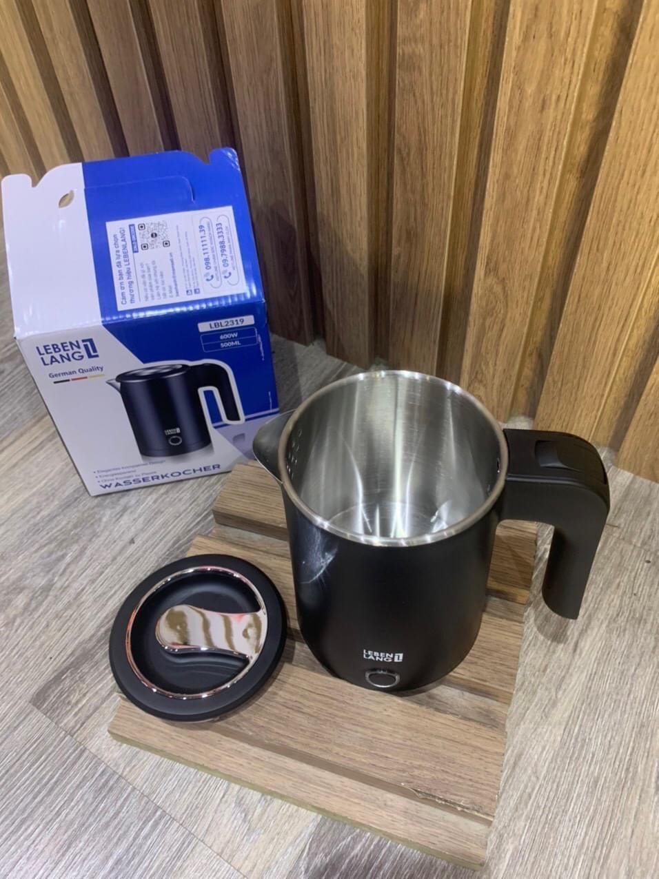 Ấm siêu tốc Lebenlang 500ml LBL2319