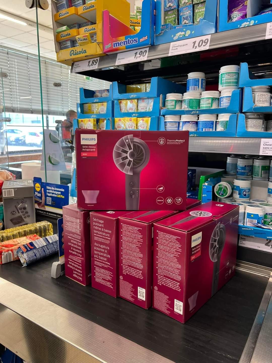 Máy sấy tóc Philips BHD3000 màu tím hàng Pháp