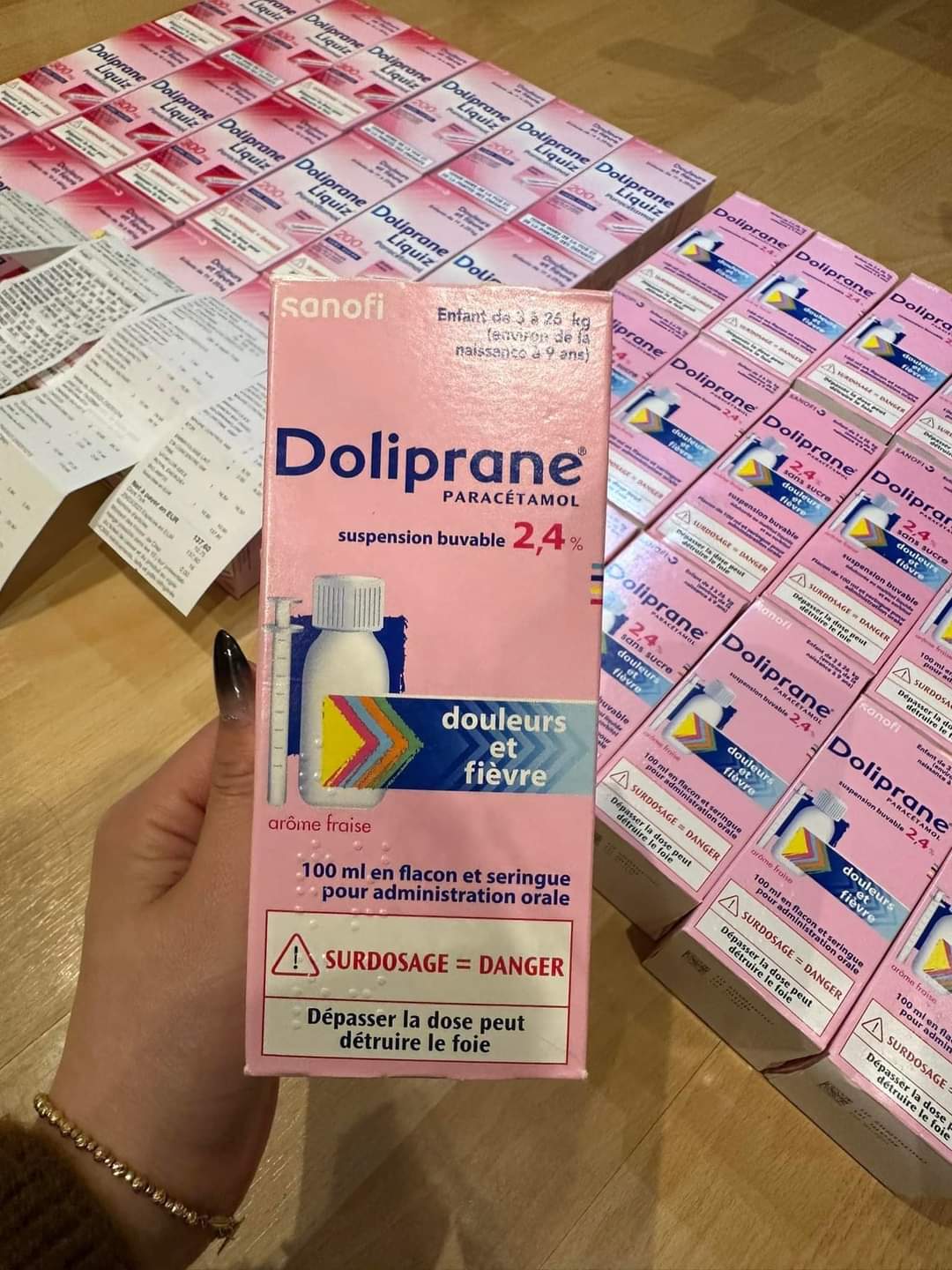 Siro hạ sốt Doliprane Pháp