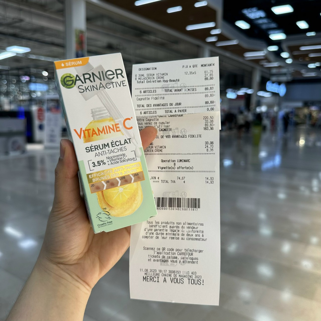 Serum  Vitamin C 30X Booster Garnier Light Complete Pháp