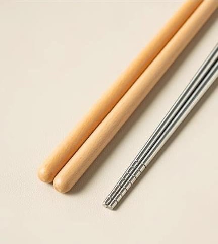 Sét 2 đôi đũa xào inox bọc gỗ