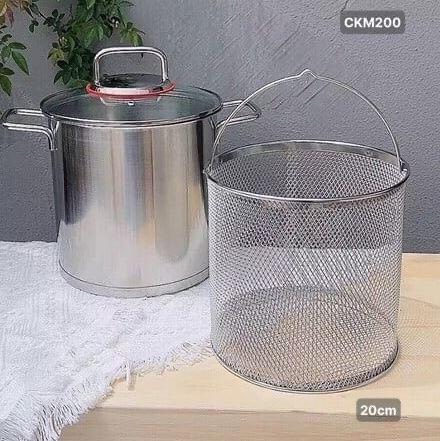 Nồi chiên ngập dầu Chockmen xuất Đức CKM200 20cm-3800ml