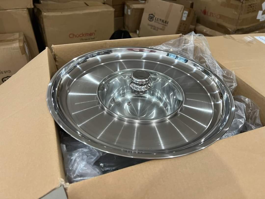 Lẩu vành inox 430 Fivestar Dùng Bếp Từ 3 Đáy Size 22cm lòng đường kính vành 42cm