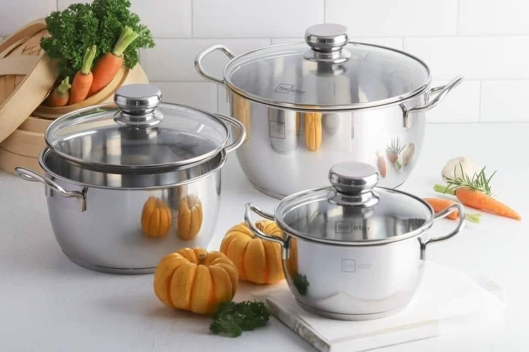 Bộ 3 nồi five star Kích thước: 16 cm, 20 cm, 24 cm