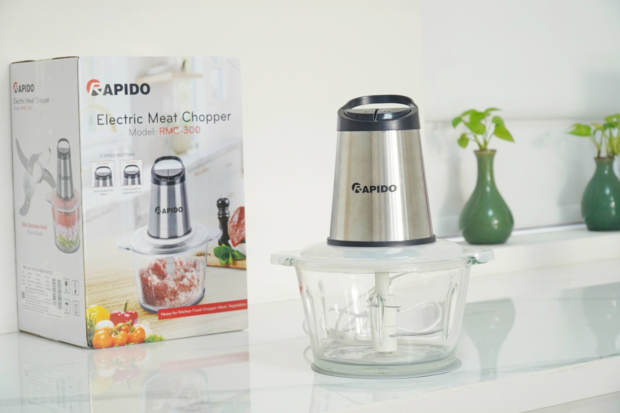 Máy xay thịt đa năng Rapido RMC-300