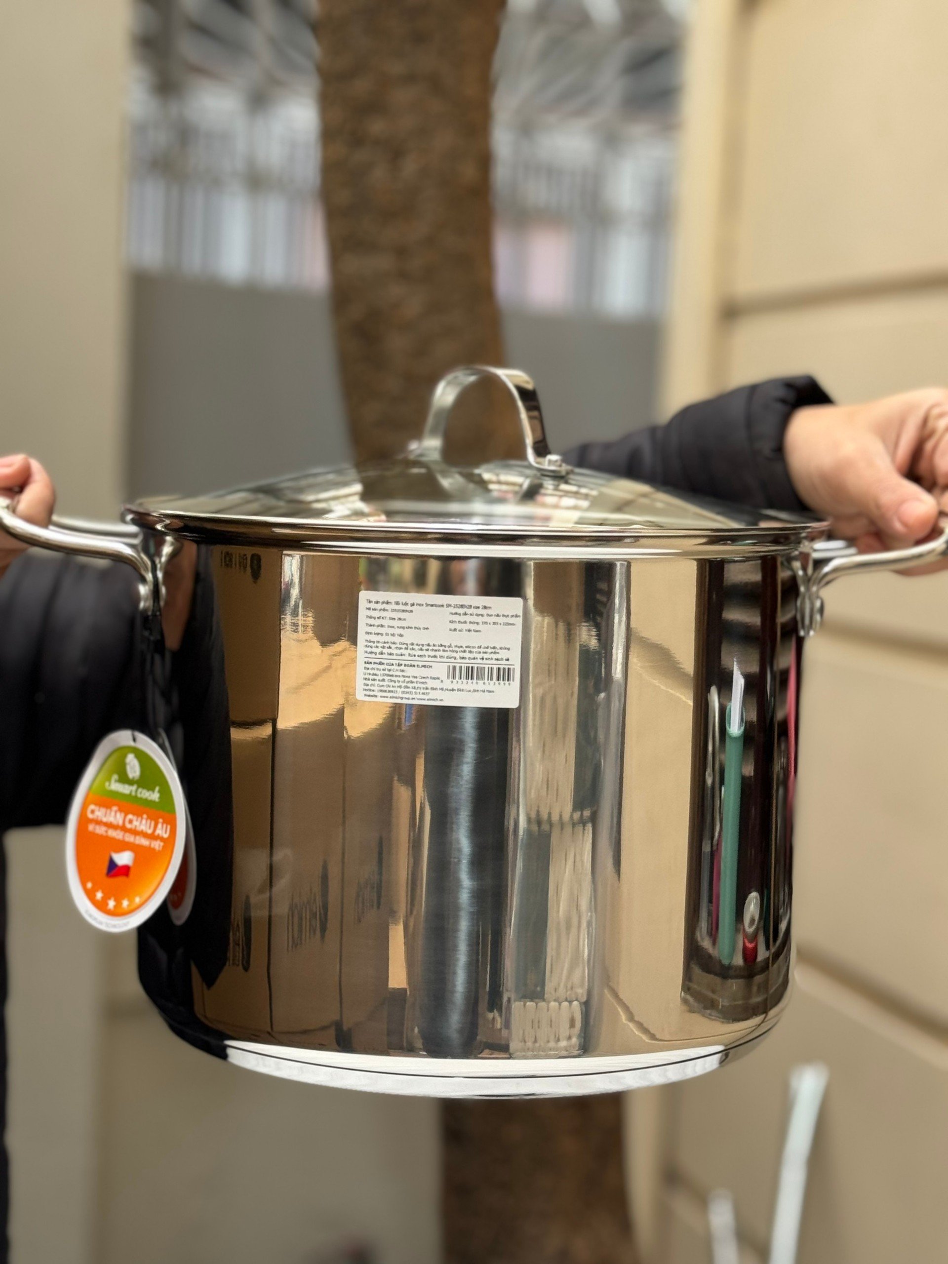 Nồi luộc gà inox Elmich Smartcook SM-2528OL28 size 28cm