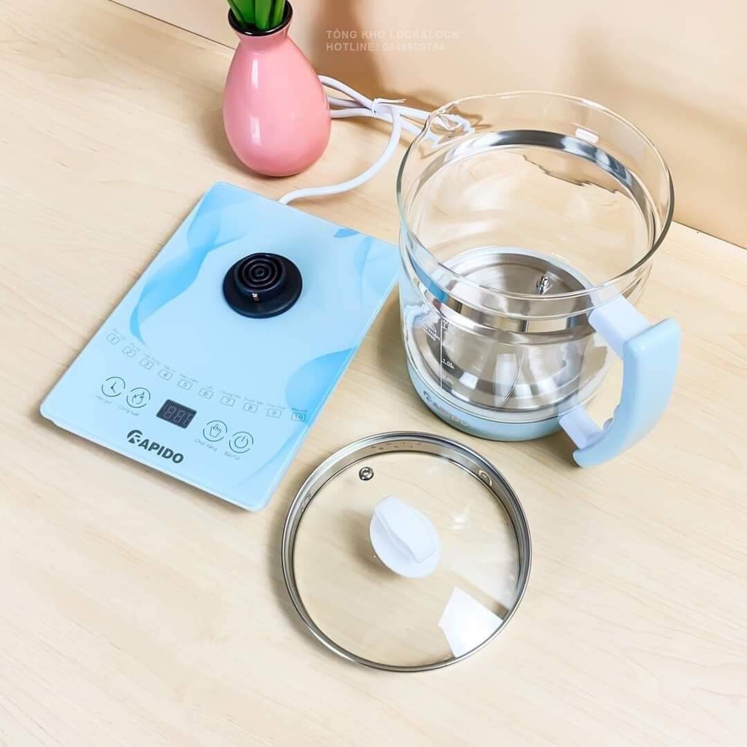 Ấm điện đa năng Rapido 10 chức năng đun nấu