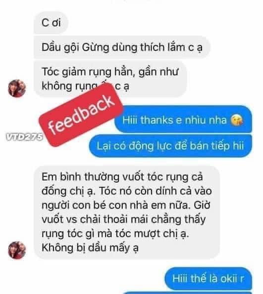 Cặp dầu gội xả gừng Thái Lan