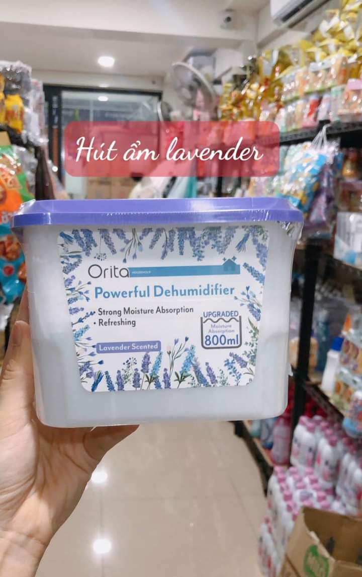 Hộp hút ẩm Thái Lan 800ml hương lavender