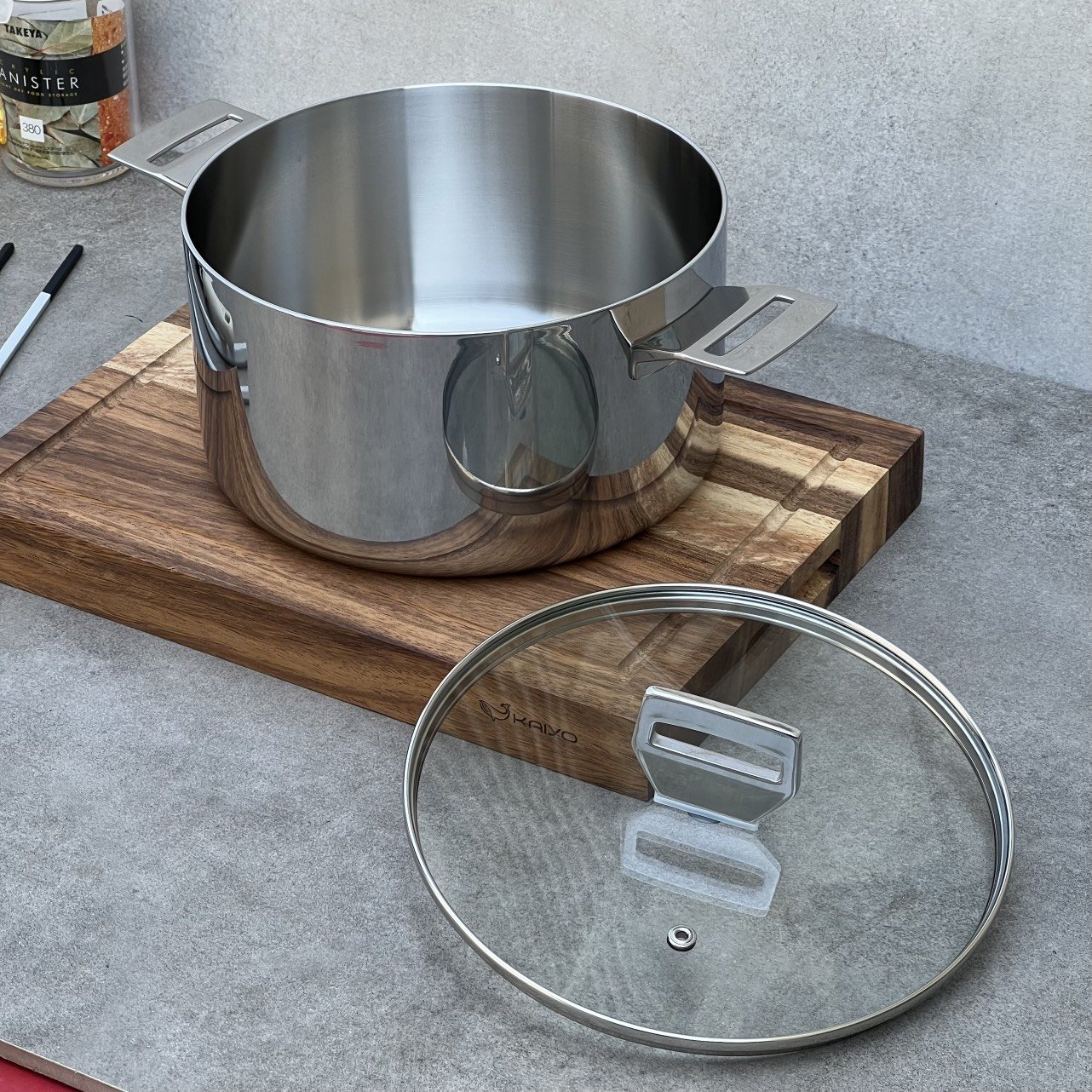 Nồi inox 18/10 đúc liền khối Kaiyo Nhật Bản 18cm-20cm-22cm
