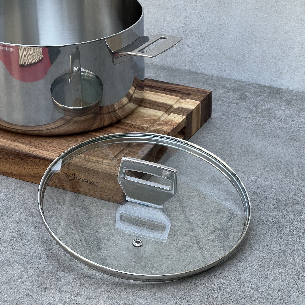 Nồi inox 18/10 đúc liền khối Kaiyo Nhật Bản 18cm-20cm-22cm