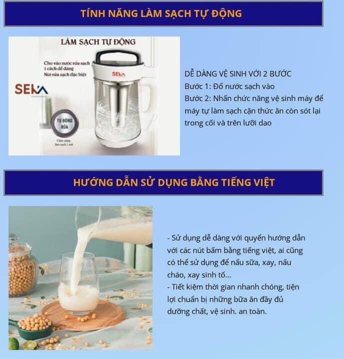 MÁY LÀM SỮA HẠT SEKA LM-D28 1.2L