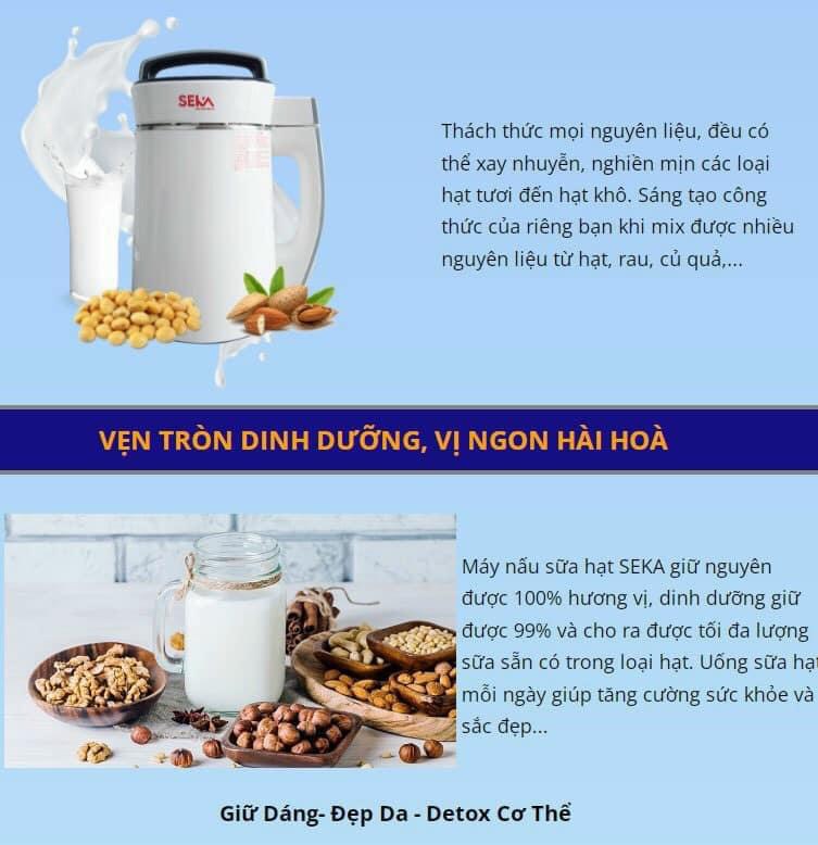 MÁY LÀM SỮA HẠT SEKA LM-D28 1.2L