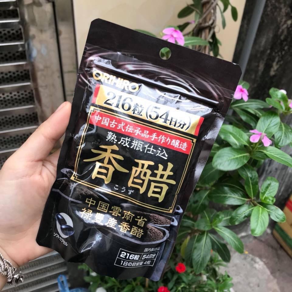 Viên uống dấm đen giảm cân Orihiro 216 viên Nhật Bản