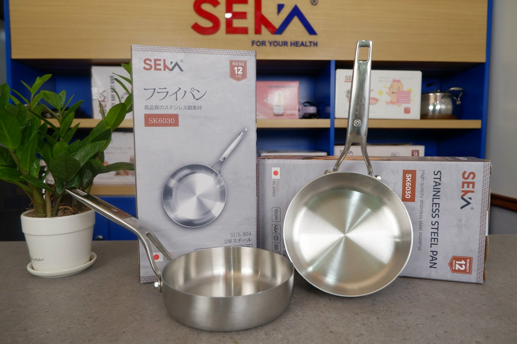 Chảo inox chống dính tự thân Seka 16cm (GDV)