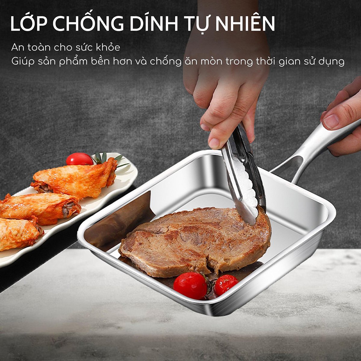 Chảo inox chống dính SEKA SK6020 (GDV)