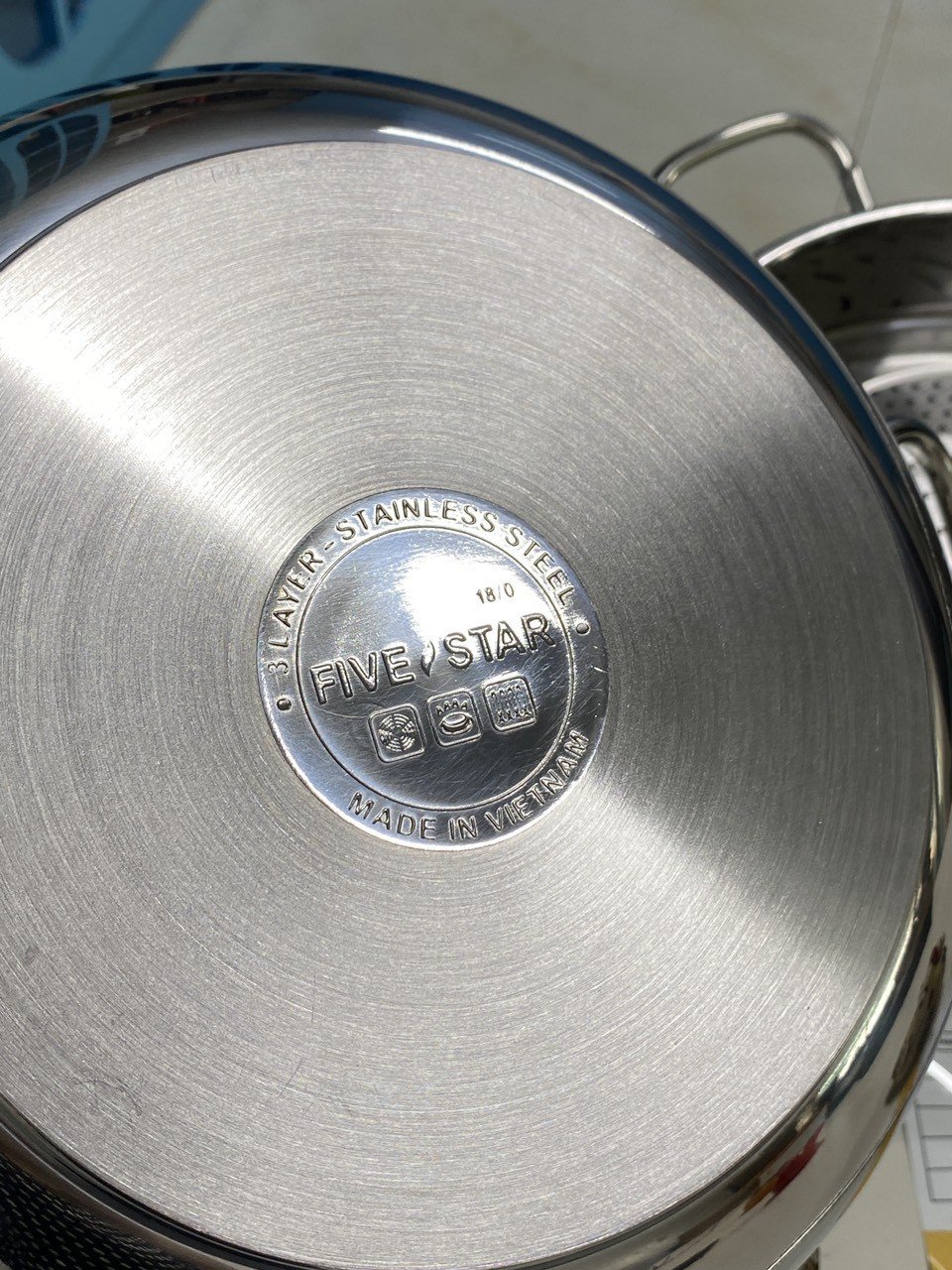 Bộ nồi inox 3 đáy kèm xửng hấp Fivestar 24cm