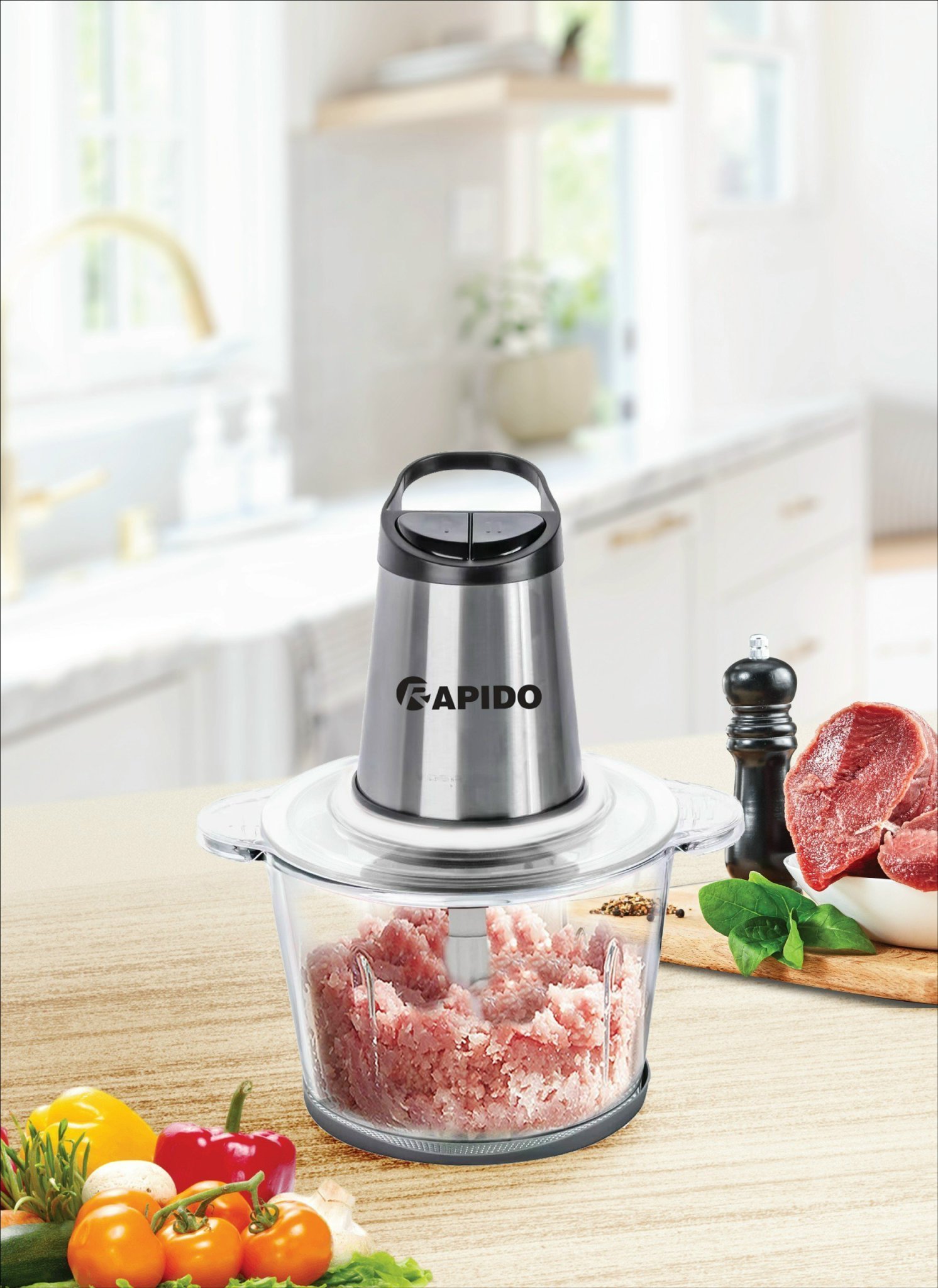 Máy xay thịt đa năng Rapido RMC-300
