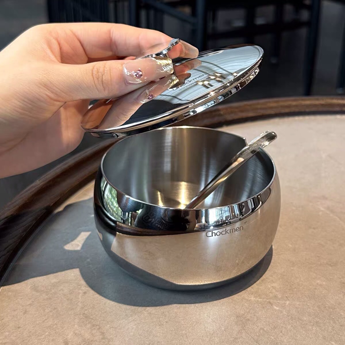 Hũ inox Chockmen CKM169 kèm thìa