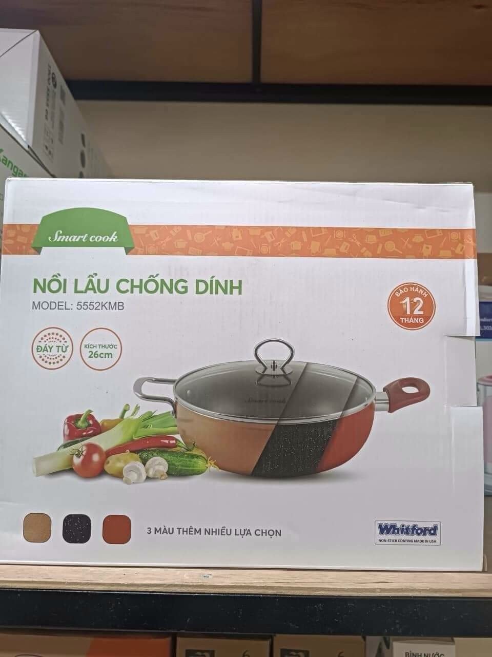 Nồi lẩu chống dính ELMICH 26cm Smartcook 5552KMB 