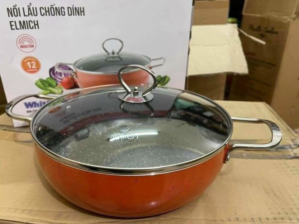 Nồi lẩu chống dính ELMICH 26cm Smartcook 5552KMB 