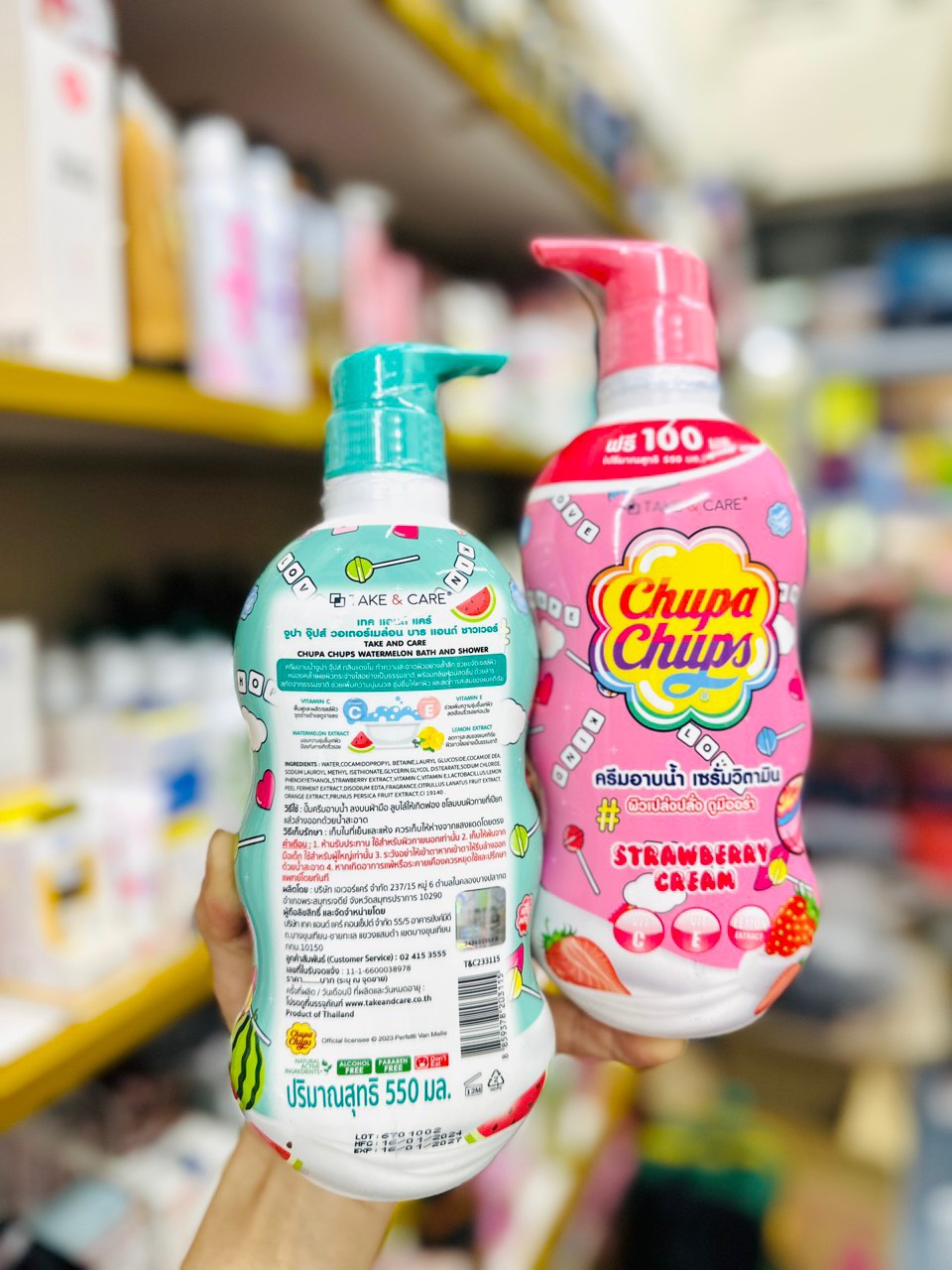 Sữa tắm gội Chupachups Thái Lan 550ml