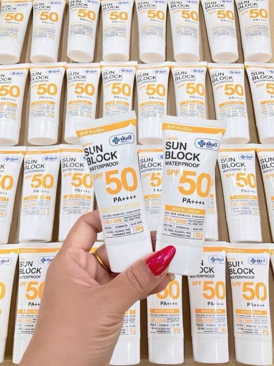 Kem chống nắng Yanhee Cream Sun Block waterproof  SPF 50  Thái Lan