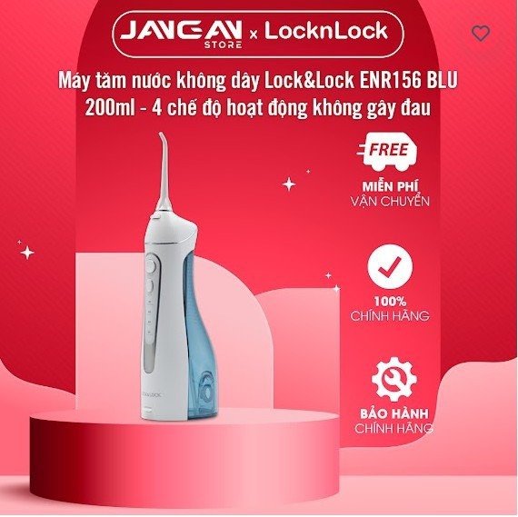Tăm Nước Lock&Lock Không Dây Irrigator ENR156BLU