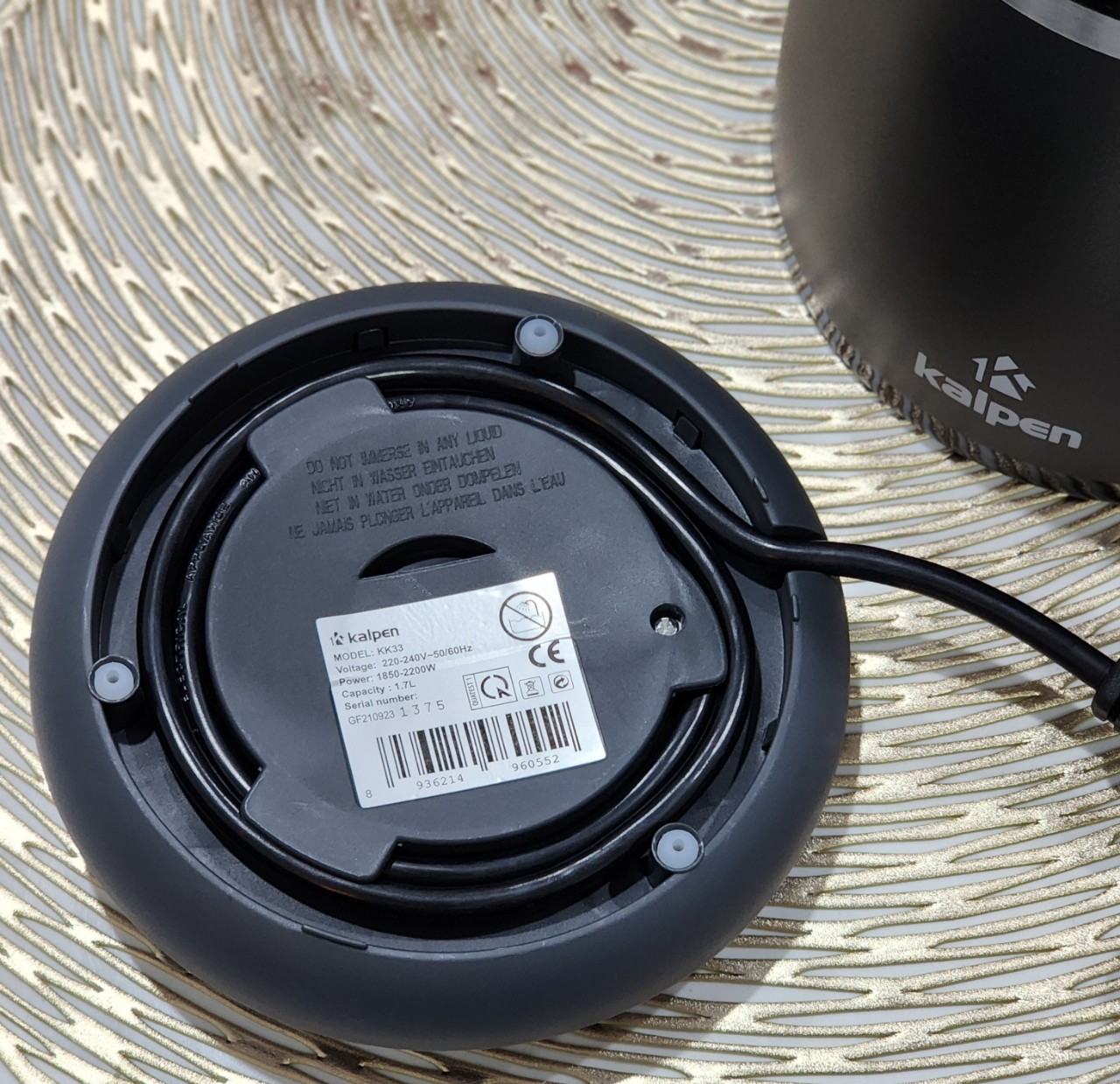 Ấm Đun Nước Siêu Tốc 3 Lớp Kalpen, 1.7L-2200W