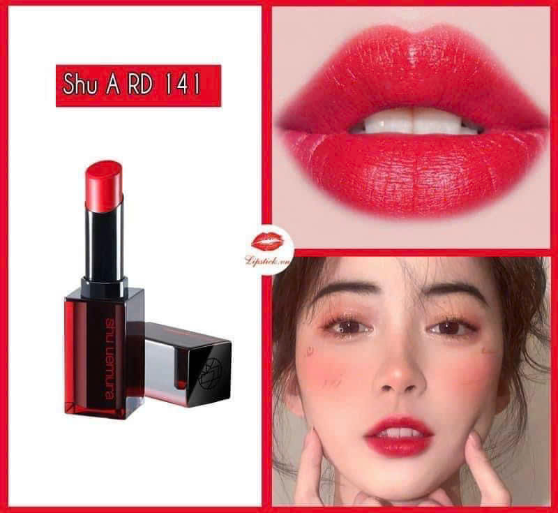 Son Shu 141 vỏ đen màu đỏ san hô