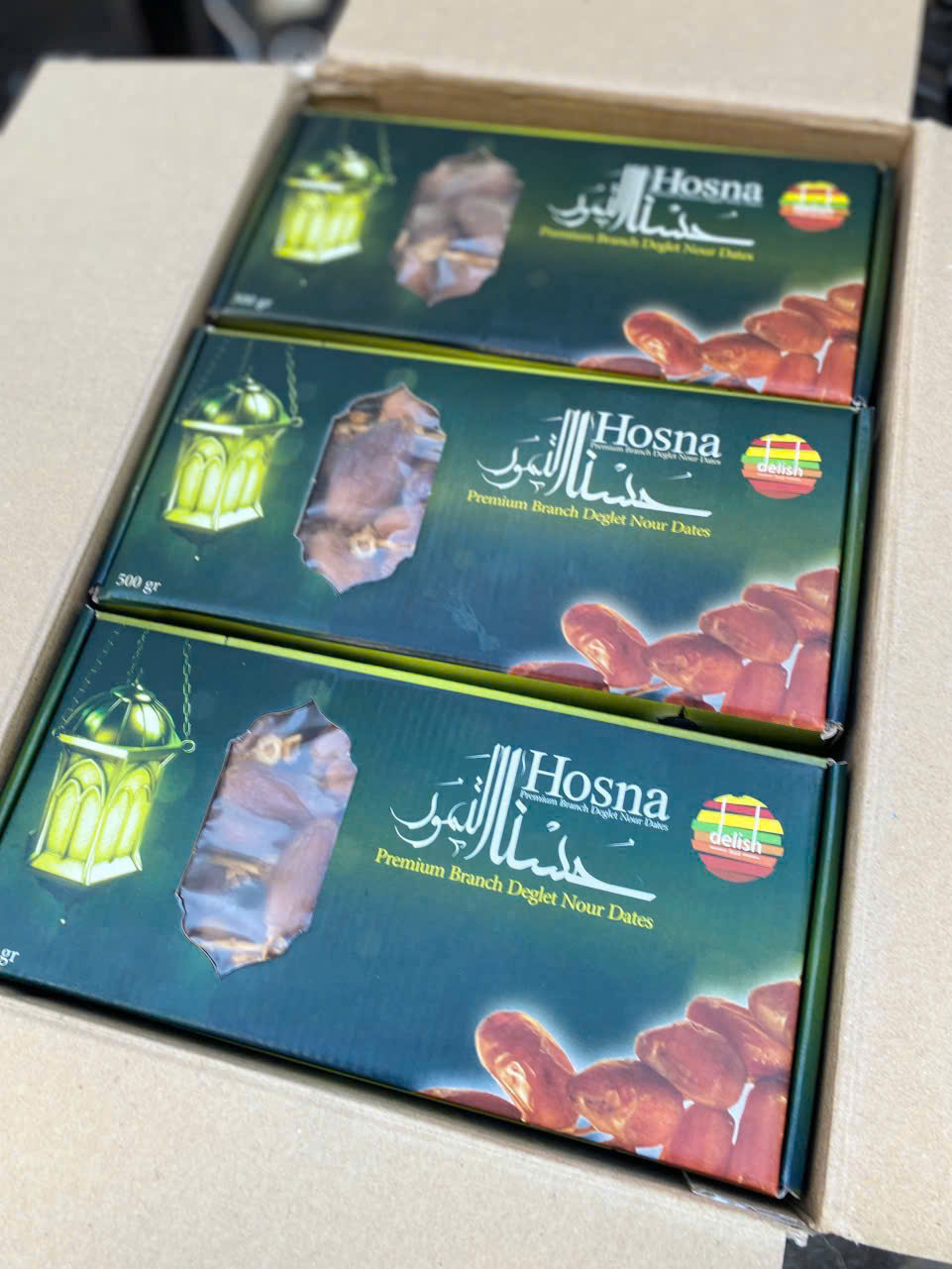 Chà là sấy dẻo nguyên cành Hosna 500gr