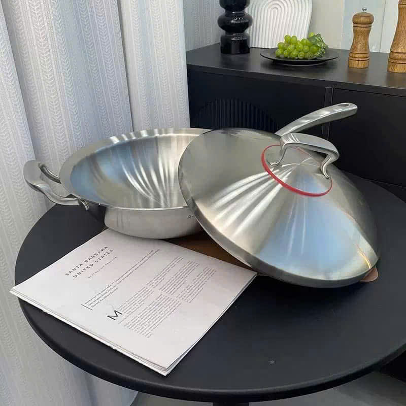 Chảo sâu lòng nắp inox Chockmen size 32cm